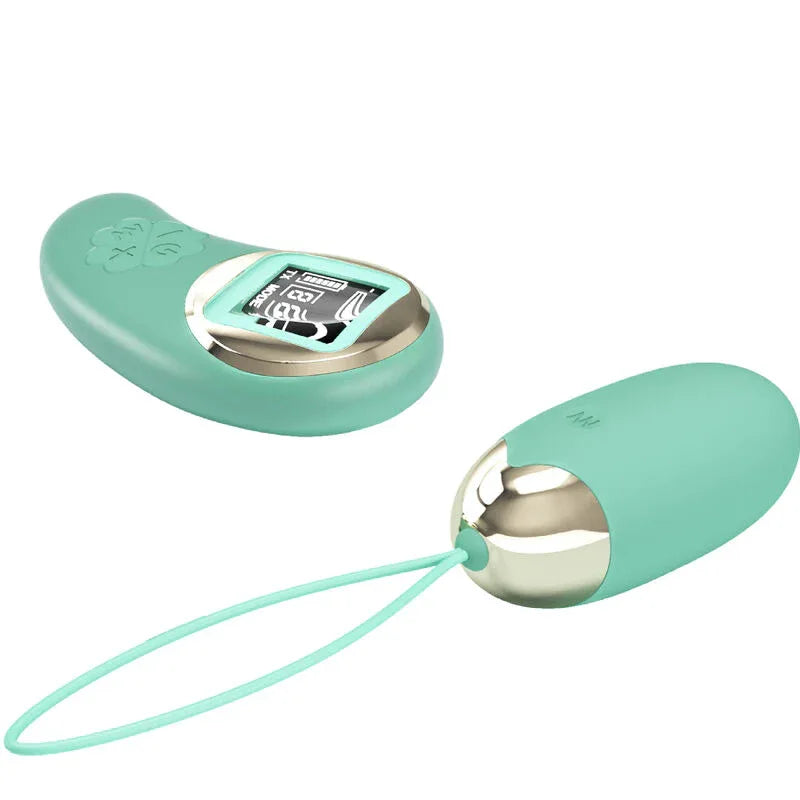 Pretty Love – Mine Doeufs Vibrants Télécommande Verte