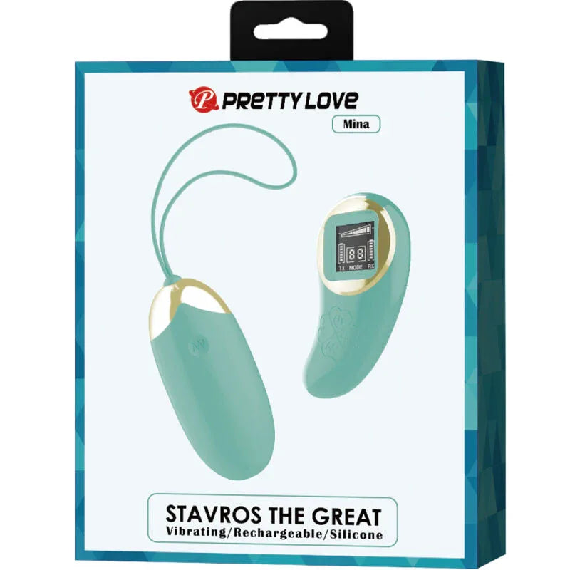 Pretty Love – Mine Doeufs Vibrants Télécommande Verte