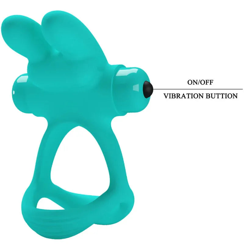 Pretty Love – Anneau Vibrateur Lapin Vert Dante