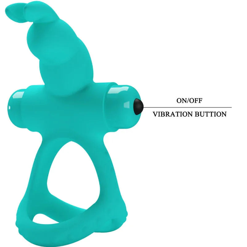 Pretty Love – Anneau Vibrateur Lapin Vert Figgy