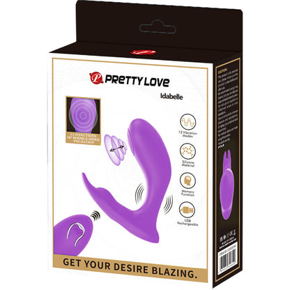PRETTY LOVE - IDABELLE CONTROL REMOTO PULSANTE Y VIBRANTE VIOLETA PULSANTE