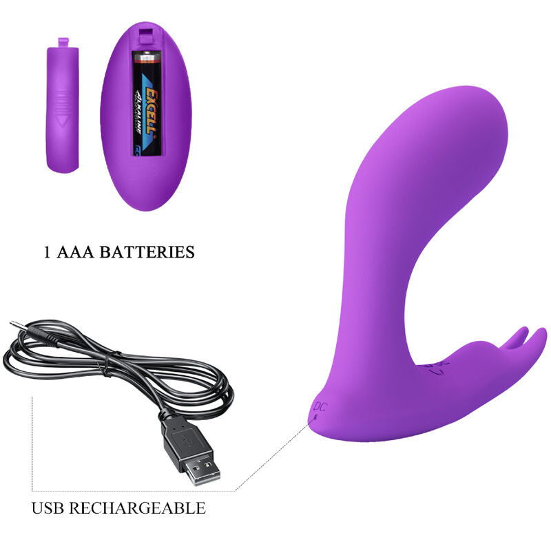 PRETTY LOVE - IDABELLE CONTROL REMOTO PULSANTE Y VIBRANTE VIOLETA PULSANTE