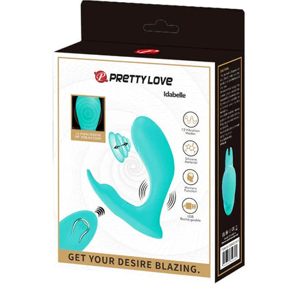 Pretty Love – Télécommande à Vibration et Pulsation Idabelle Bleu