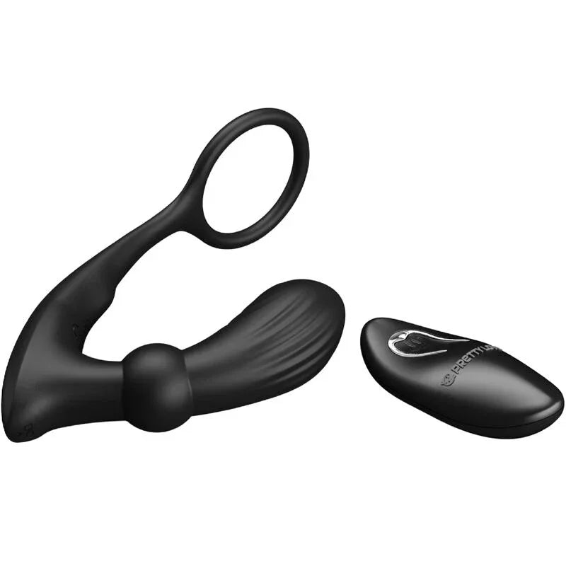 Pretty Love – Anneau Anal et Vibrateur Warren Noir