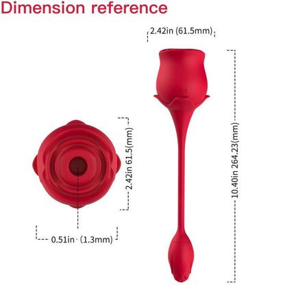 Stimulateur clitoridien aspirateur et vibrateur de clitoris rose 10 modes rouge – Armony
