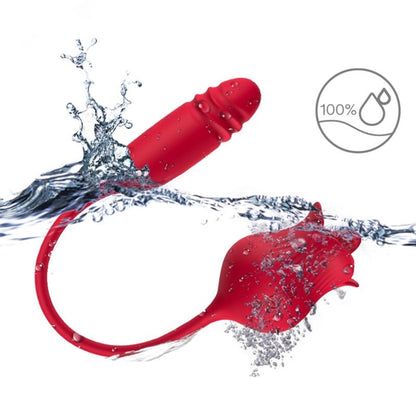 Roselip licking vibrant clito & vibrateur rouge – Armony