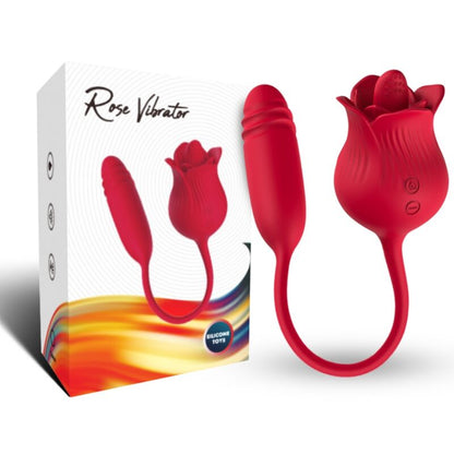 Roselip licking vibrant clito & vibrateur rouge – Armony