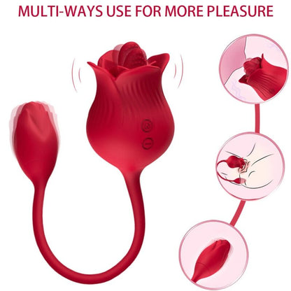 Vibrateur rose con cola rouge – Armony