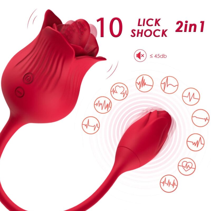 Vibrateur rose con cola rouge – Armony