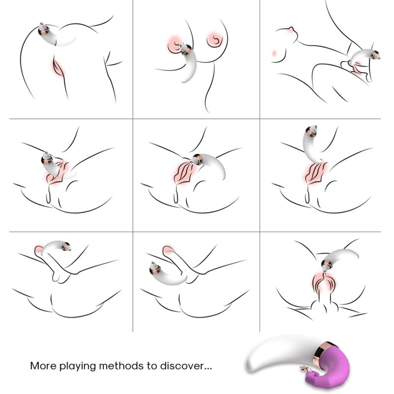 Stimulateur clitoridien sweetmoon ventouse clitoris & point g rose – Armony