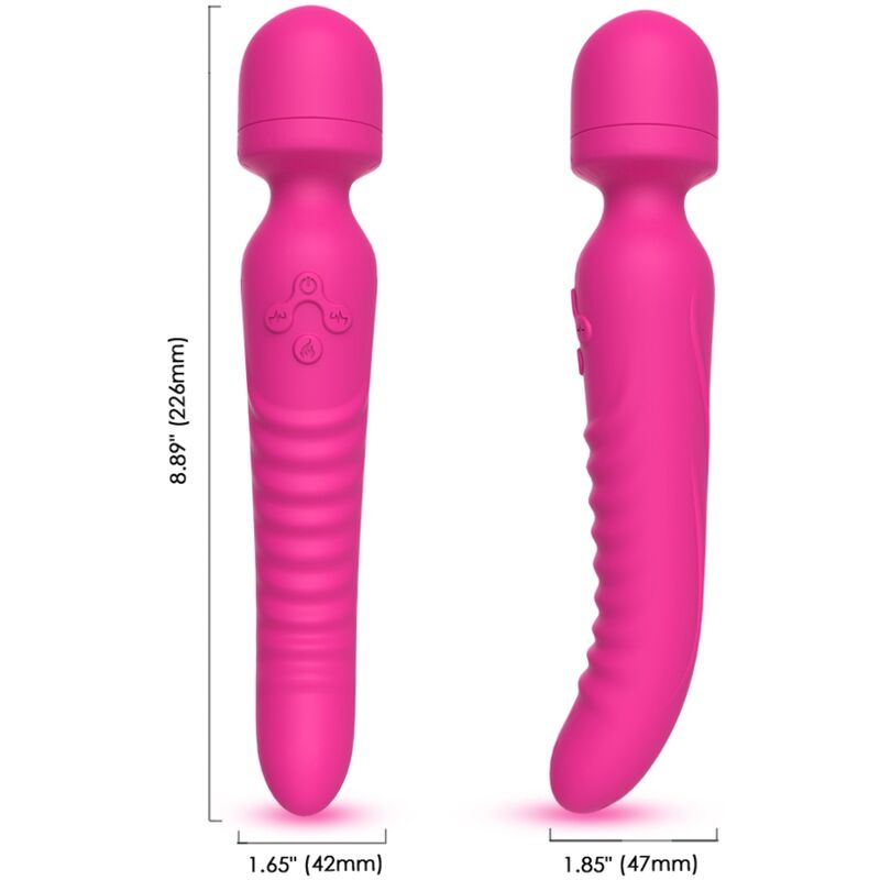 Mission massager & vibrateur effet chaleur fuchsia – Armony