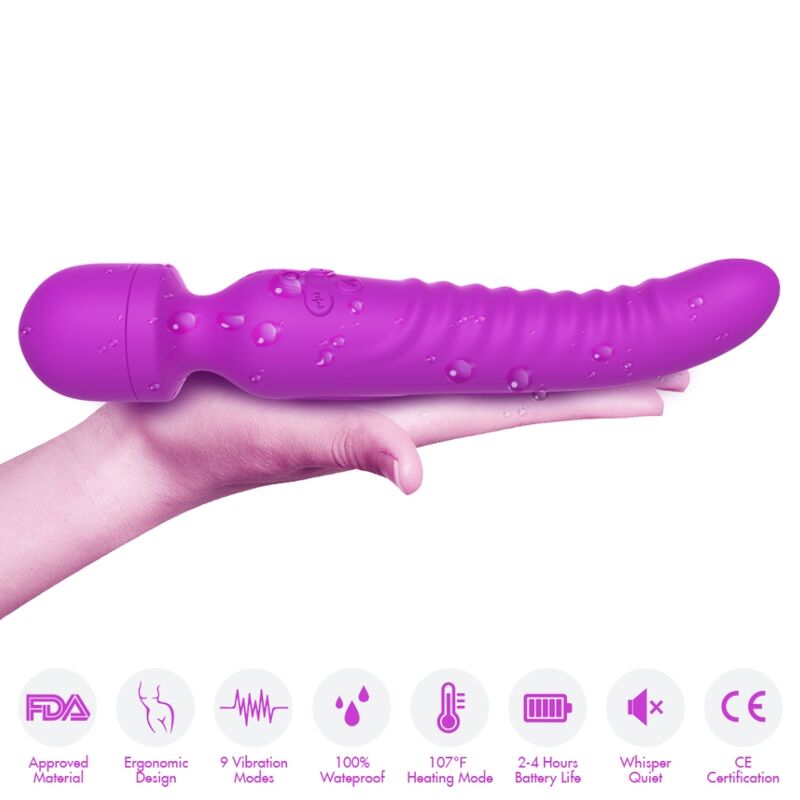 Mission massager & vibrateur effet chaleur violet – Armony