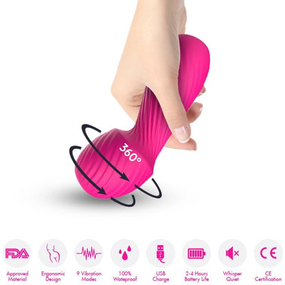 Dazzle massager & vibrateur petit fuchsia – Armony