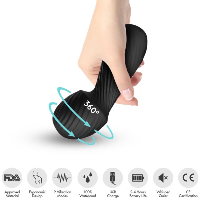 Dazzle massager & vibrateur petit noir – Armony