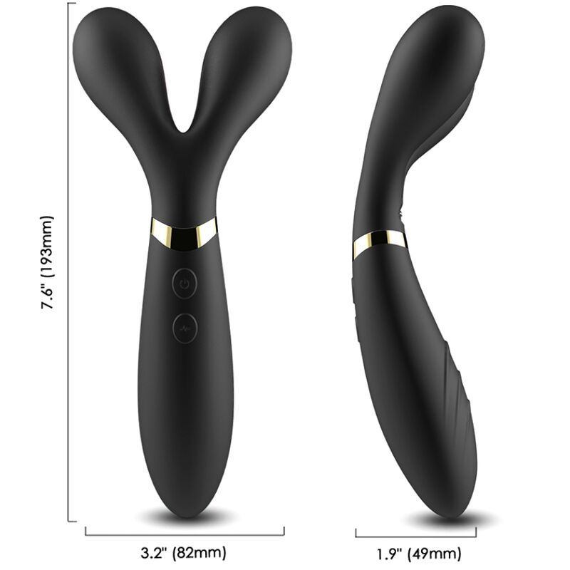 Y-wand massage & vibrateur double tête noir – Armony