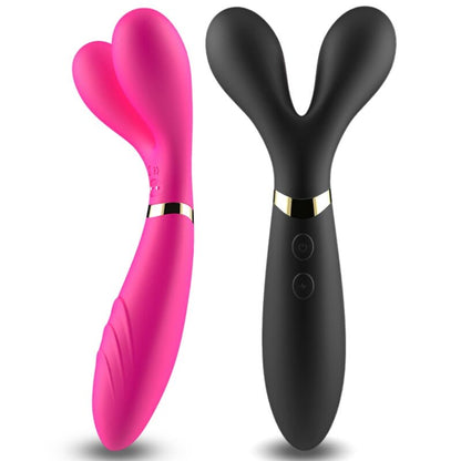Y-wand massage & vibrateur double tête fuchsia – Armony