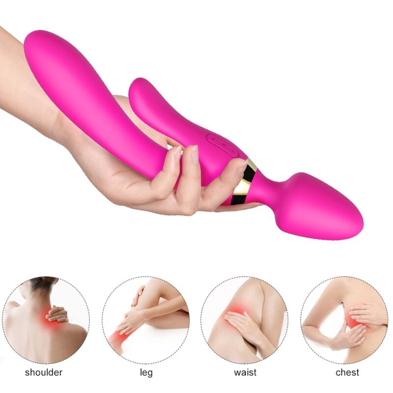 Masseur & vibrateur lapin fuchsia – Armony