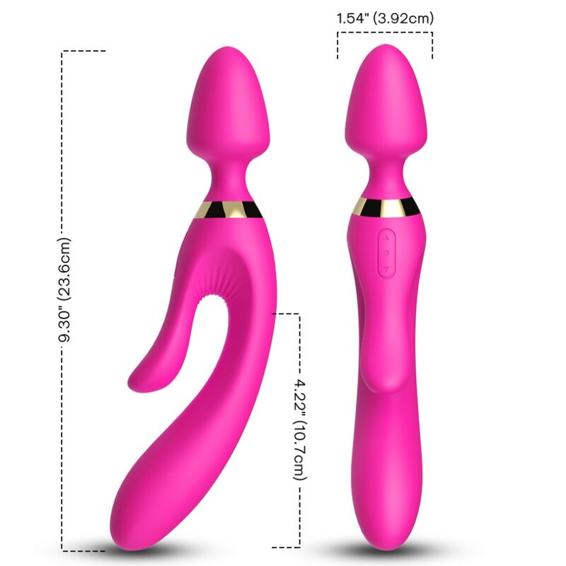 Masseur & vibrateur lapin fuchsia – Armony