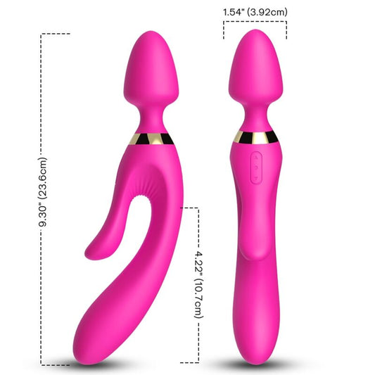 Masseur & vibrateur lapin fuchsia – Armony