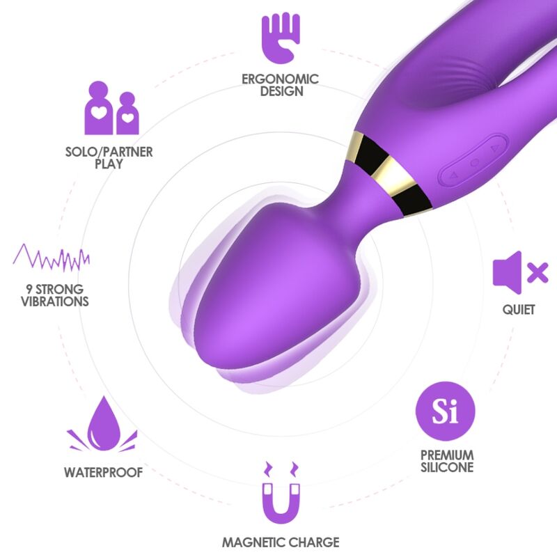 Masseur & vibrateur lapin violet – Armony