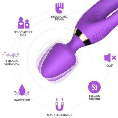 Masseur & vibrateur lapin violet – Armony