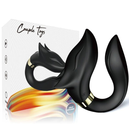 Vibrateur fox pour couples télécommande noir – Armony