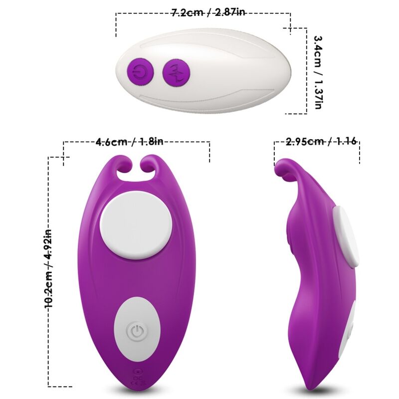 Honeybee wearable panties vibrateur g-spot télécommande violet – Armony