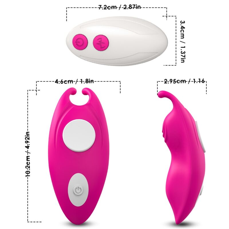 Honeybee wearable panties vibrateur g-spot télécommande fuchsia – Armony