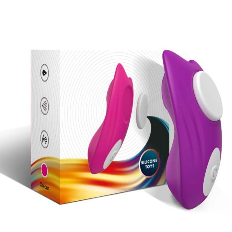 Culotte portable papillon vibrateur télécommande violet – Armony