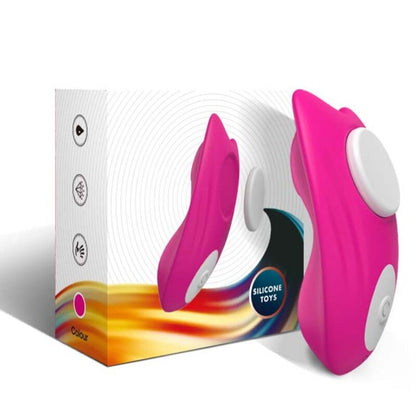 Culotte portable papillon vibrateur télécommande rose – Armony