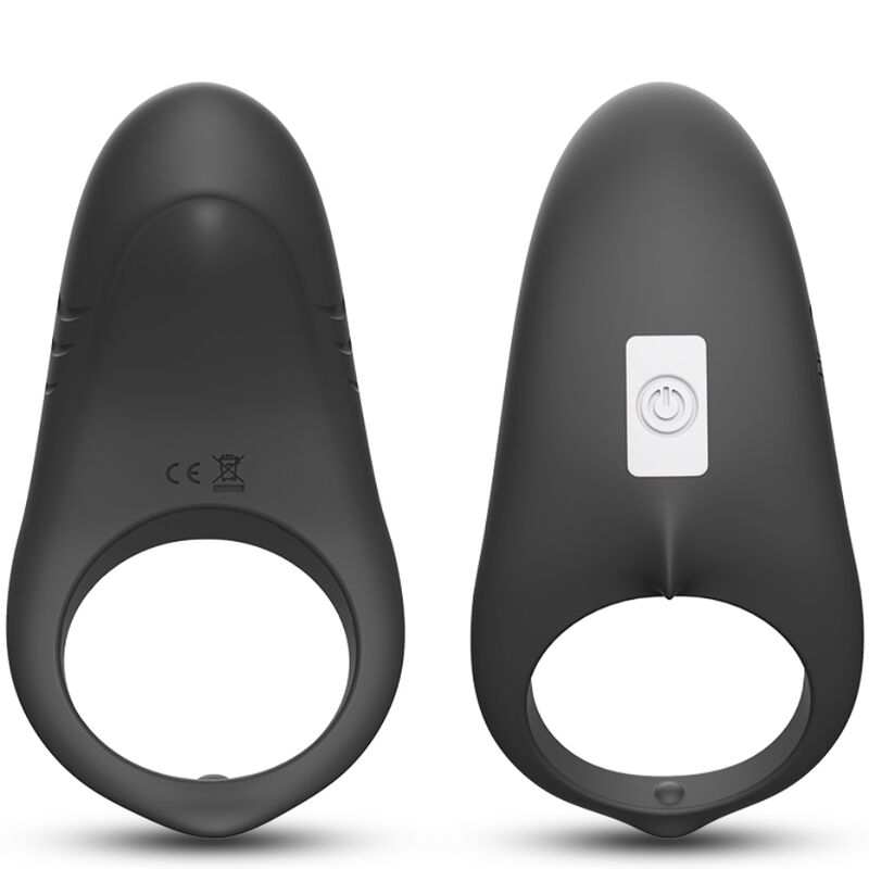 Anneau vibrateur shark pour couples télécommande noir – Armony