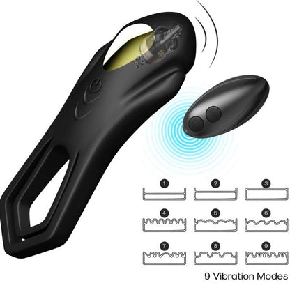 Télécommande double anneau vibrateur roadster noir – Armony