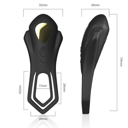 Télécommande double anneau vibrateur roadster noir – Armony