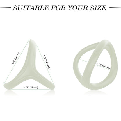 Bague double silicone tresor lumineuse – Armony