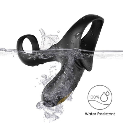 Anneau vibrateur double ranger pour couples noir – Armony