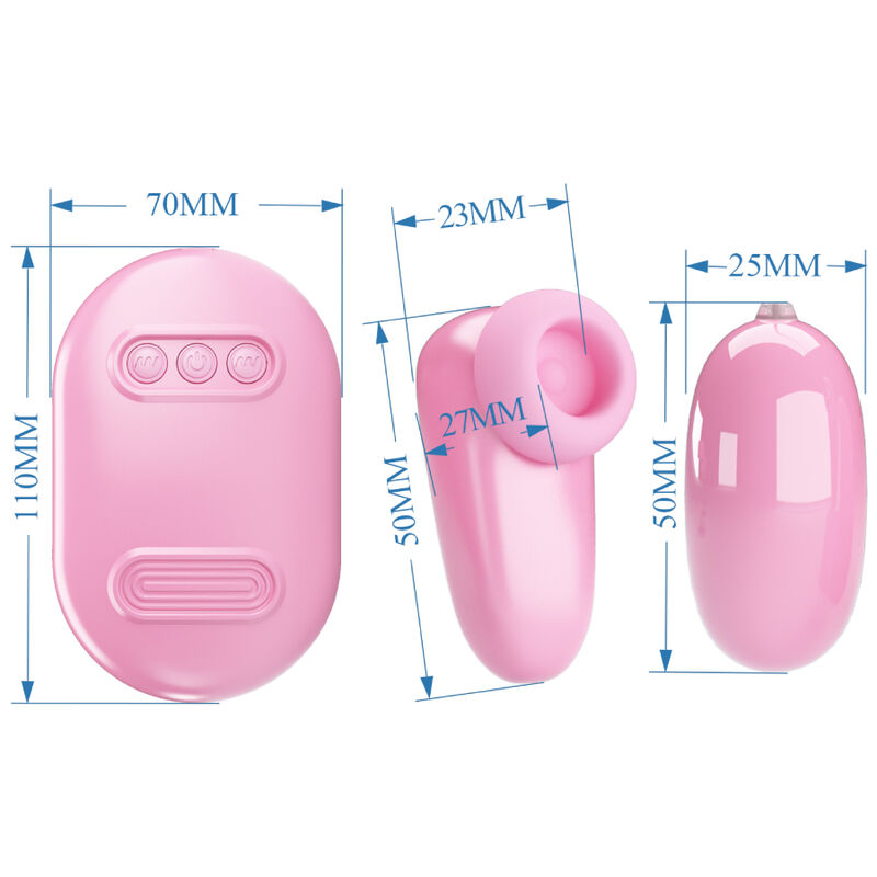 PRETTY LOVE - CAJA MÁGICA BALA VIBRADORA Y ESTIMULADOR ROSA