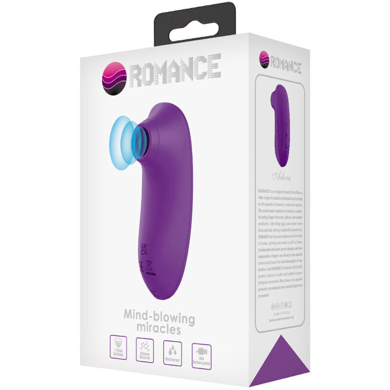 Stimulateur clitoridien adora mini violet clitoris sucker – Romance