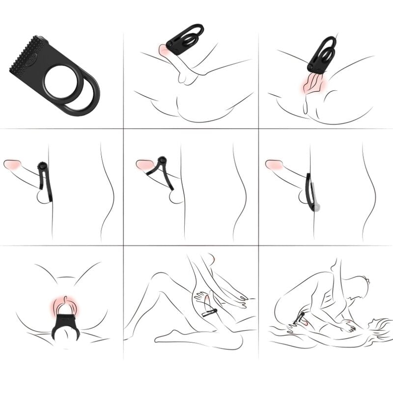 Twins double vibrateur pour couples noir – Armony