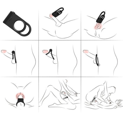 Twins double vibrateur pour couples noir – Armony