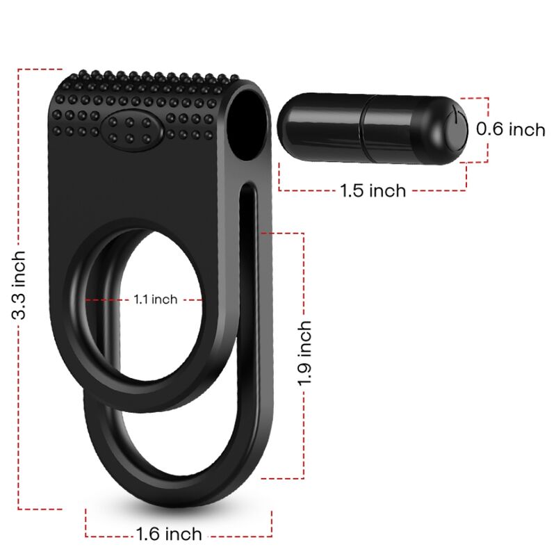 Twins double vibrateur pour couples noir – Armony