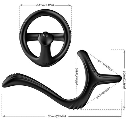 Anneau anal double trésor noir – Armony