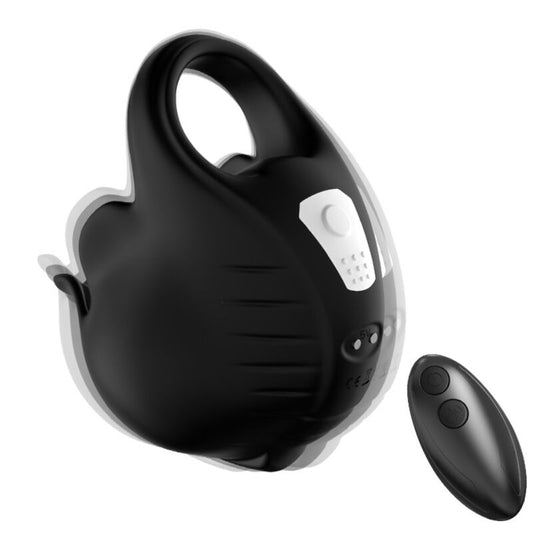 Anneau vibrateur à ventouses télécommande noir – Armony