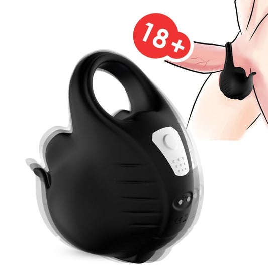 Anneau vibrateur ventouses noir – Armony