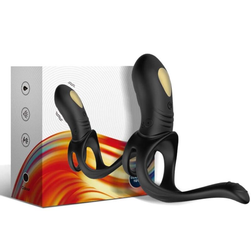 Joy jumper ring vibrateur pour couples & télécommande anal plug noir – Armony