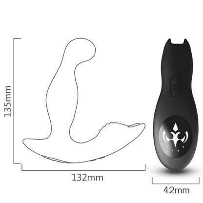 Bat king vibrateur anal prostate rotateur télécommande noir – Armony