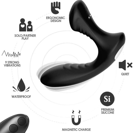 Storm vibrateur anal prostate & plug télécommande noir – Armony