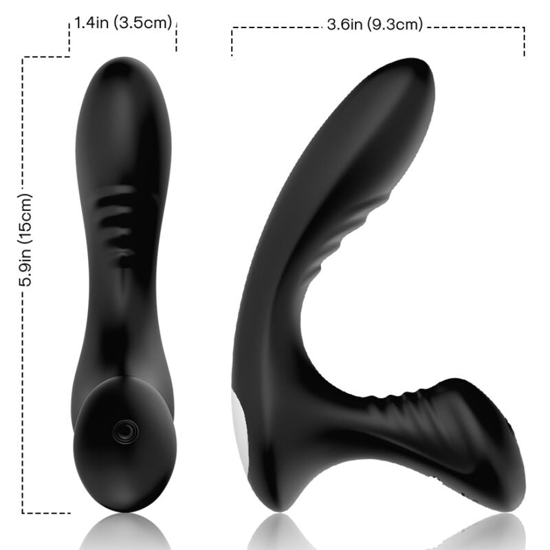 Storm vibrateur anal prostate & plug télécommande noir – Armony