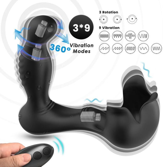 Vibrateur surround anal & stimulateur testiculos télécommande noir – Armony