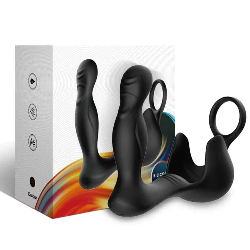 Armony – Vibrateur Surround Anal & Stimulateur Testiculos & Anneau Télécommande Noir