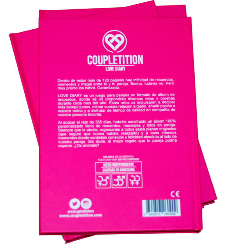 COUPLETITION - ALBUM JOURNAL D'AMOUR DE SOUVENIRS &amp; SOUHAITS POUR UN COUPLE
